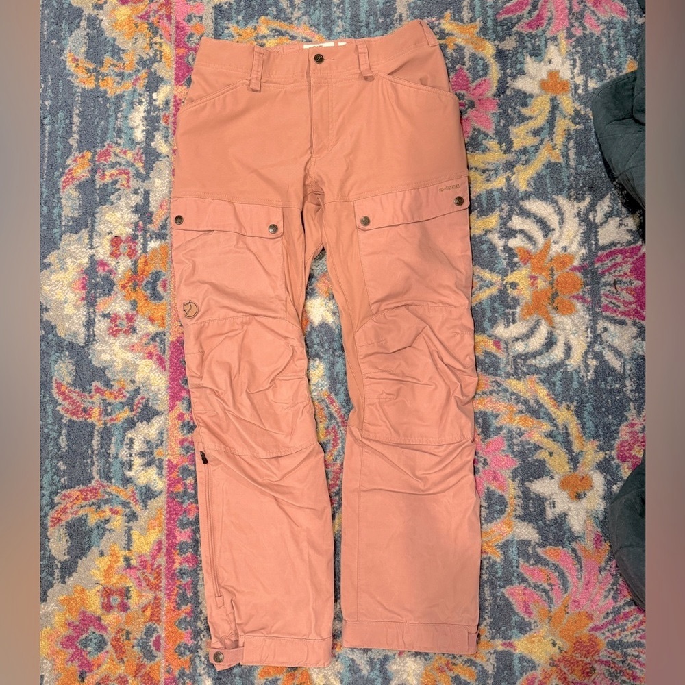 Fjallraven Women’s Keb Trousers Curved, Dusty Rose, Size 8US, 40EU, 30” inseam